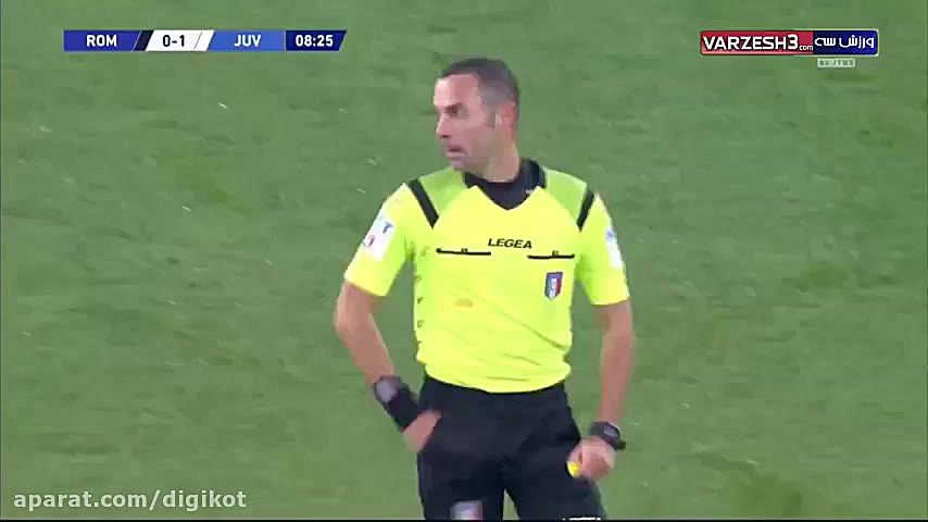 خلاصه بازی آاس رم 1  2 یوونتوس