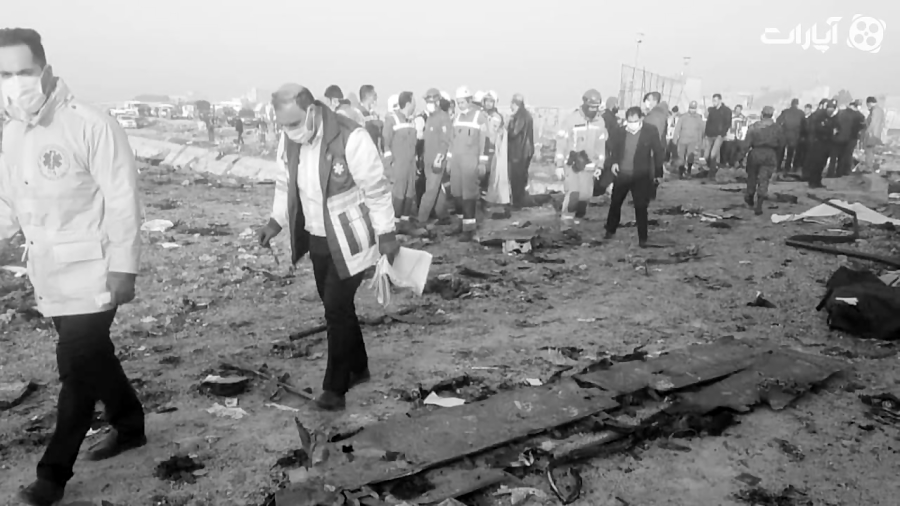 ویدیو سقوط هواپیما اوکراینی