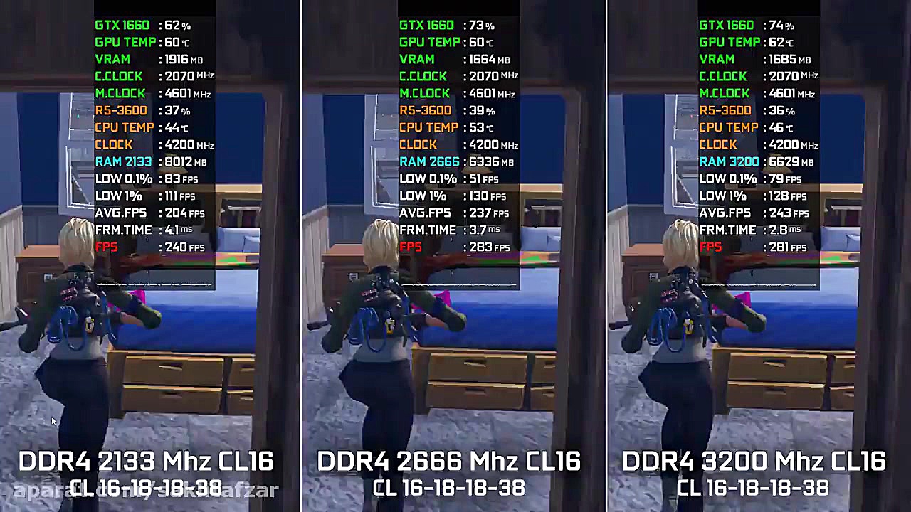 مقایسه رم 2133 در برابر 2666 و...