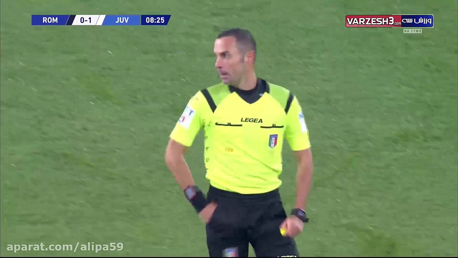 خلاصه بازی آاس رم 1 2 یوونتوس...