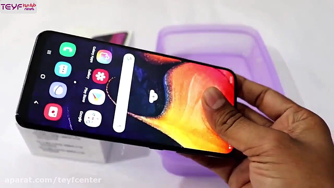 تست مقاومت گوشی A50 سامسونگ در...