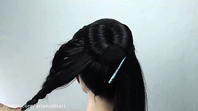 روش جدید بافت مو و شینیون عروس