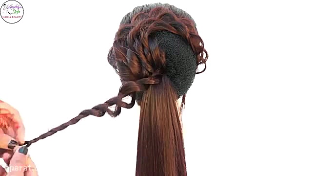 آموزش بافت مو و شینیون عروس 20...