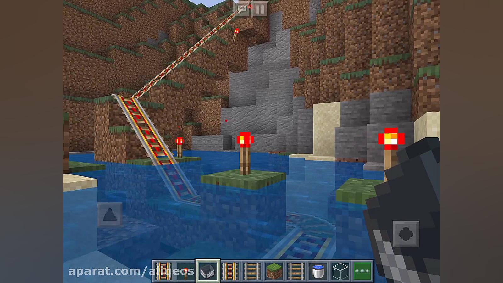 ترن هوایی من و دوستم در ماینکر...