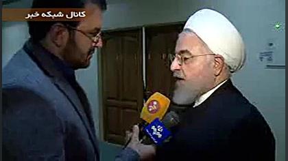 مصاحبه حسن روحانی، پس نماز جمع...