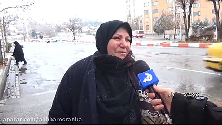 بارش برف در بروجرد
