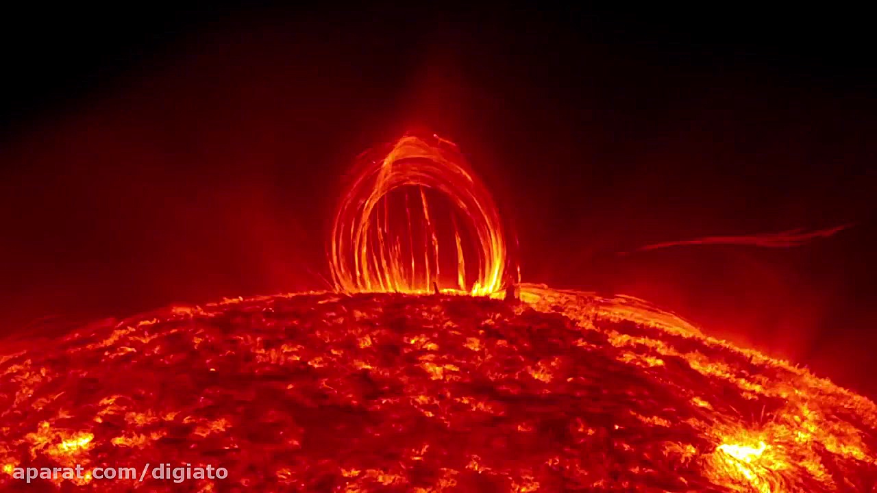 اولین ویدیو از تشعشعات خورشیدی