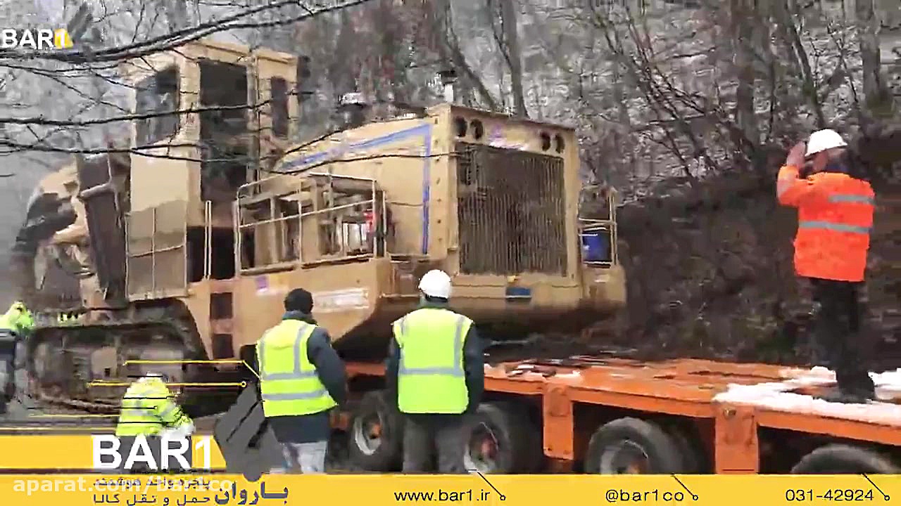 جابجایی بار 155 تنی توسط دو کا...