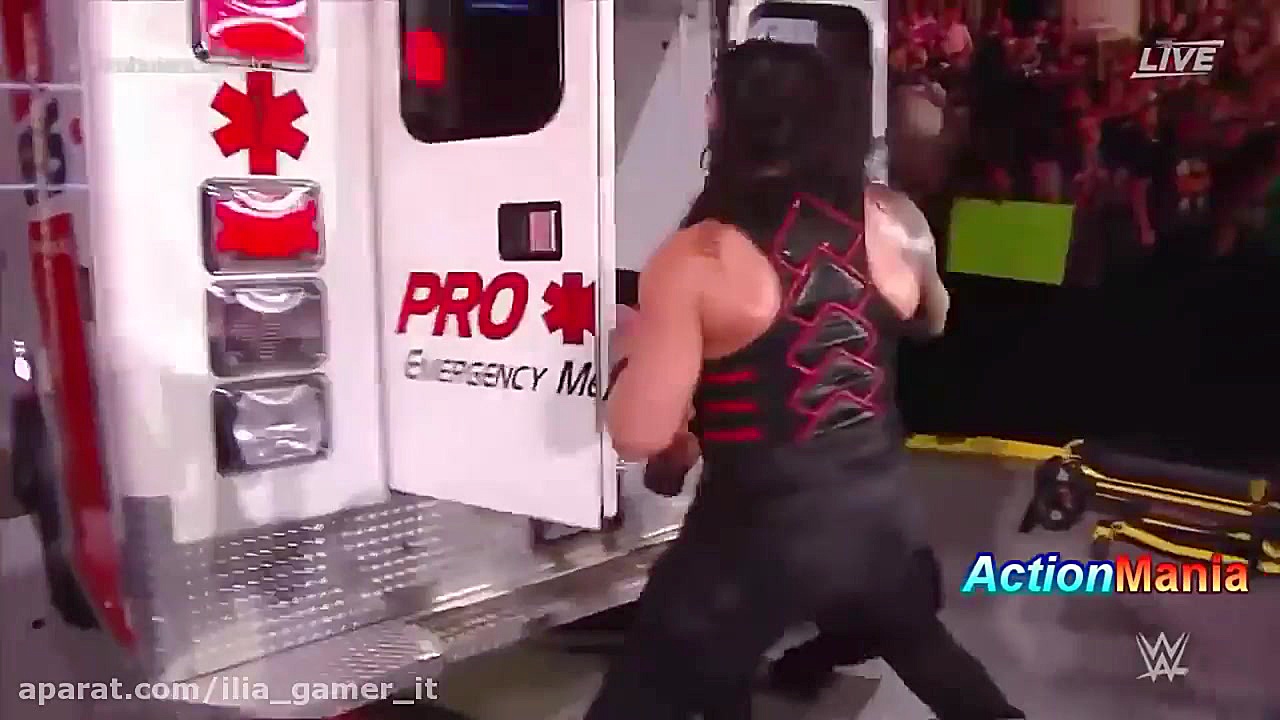 درگیری رومن رینز و برون استروم...