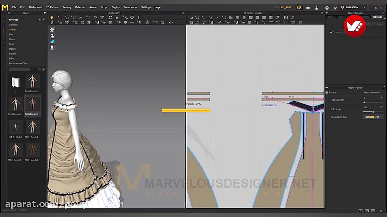 طراحی لباس ۳ بعدی رو با این نر...