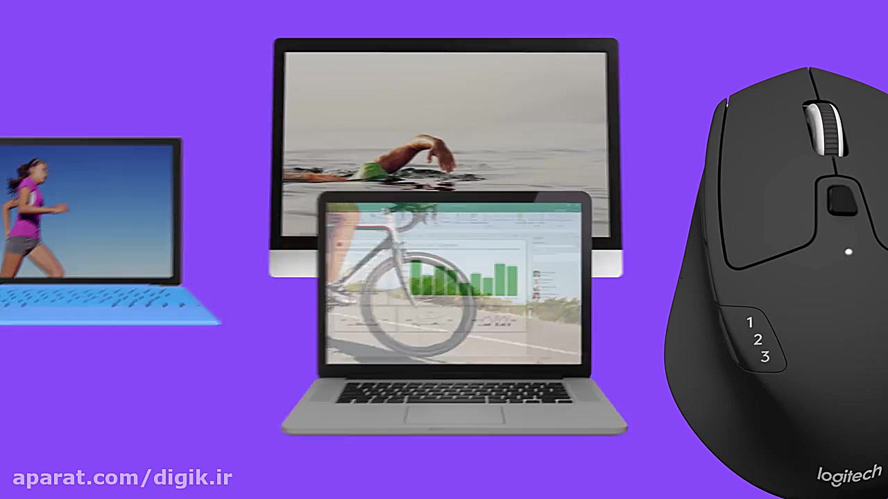 ماوس بی سیم برند Logitech مدل...