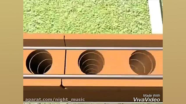 نحوه چیدمان آجر پازلی( کاناله...