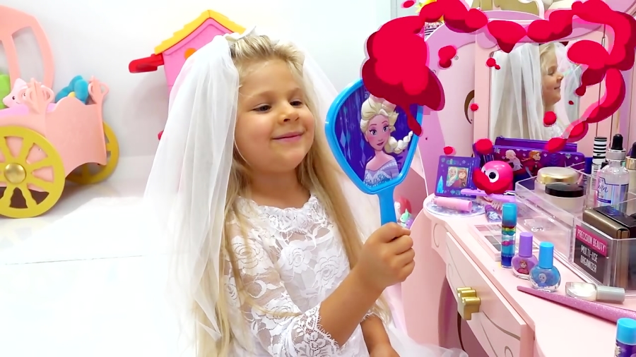 بازی دیانا و روما... عروس شدن...