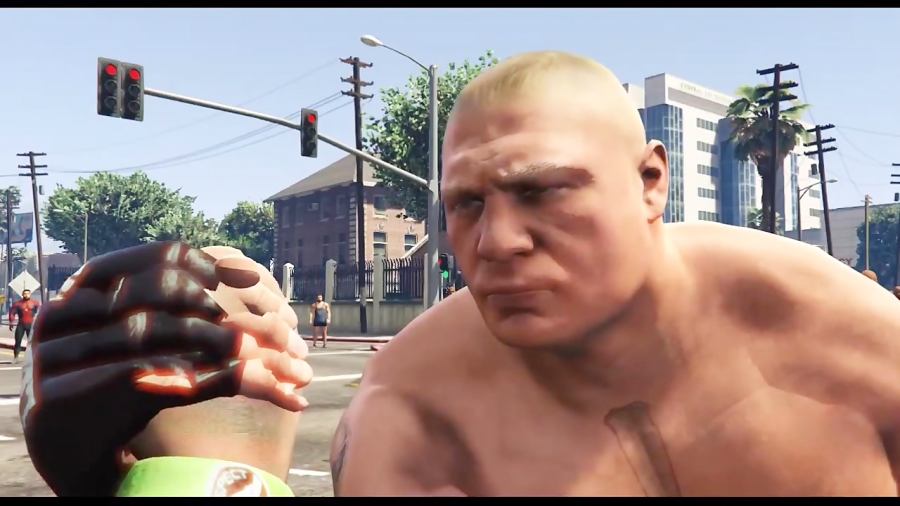 مچ اندازی جان سینا و براک لزنر...