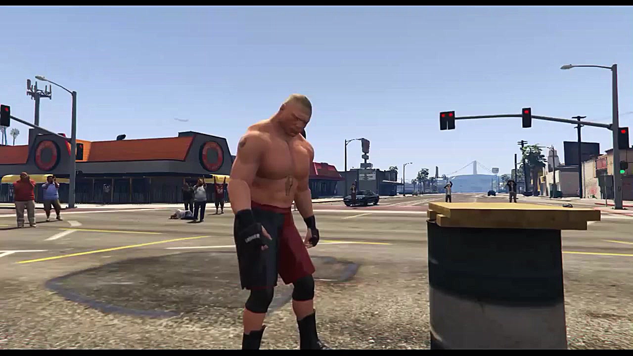 مچ اندازی جان سینا و براک لزنر...