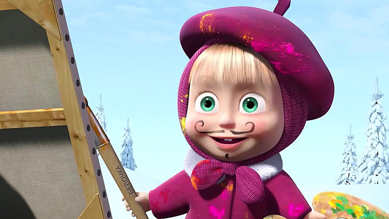 كارتون جذاب ماشا و ميشا