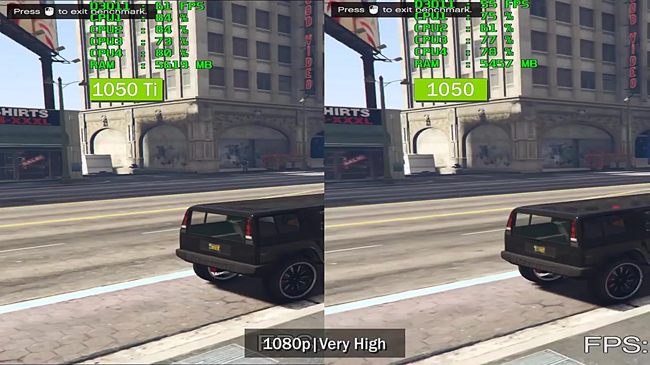 GTX 1050 vs GTX 1050 Ti | i3 8...