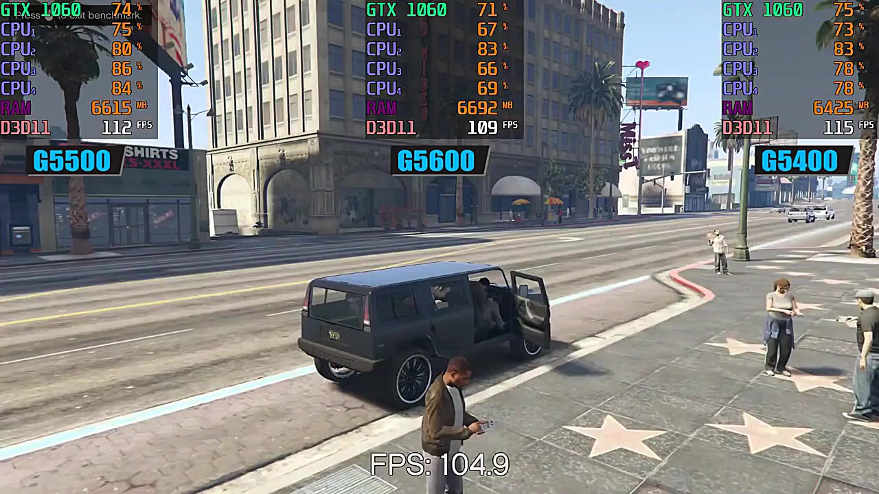 Intel Pentium G5400 vs G5500 v...