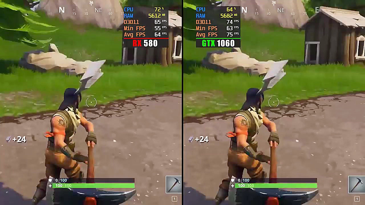 RX 580 8G vs GTX 1060 6G