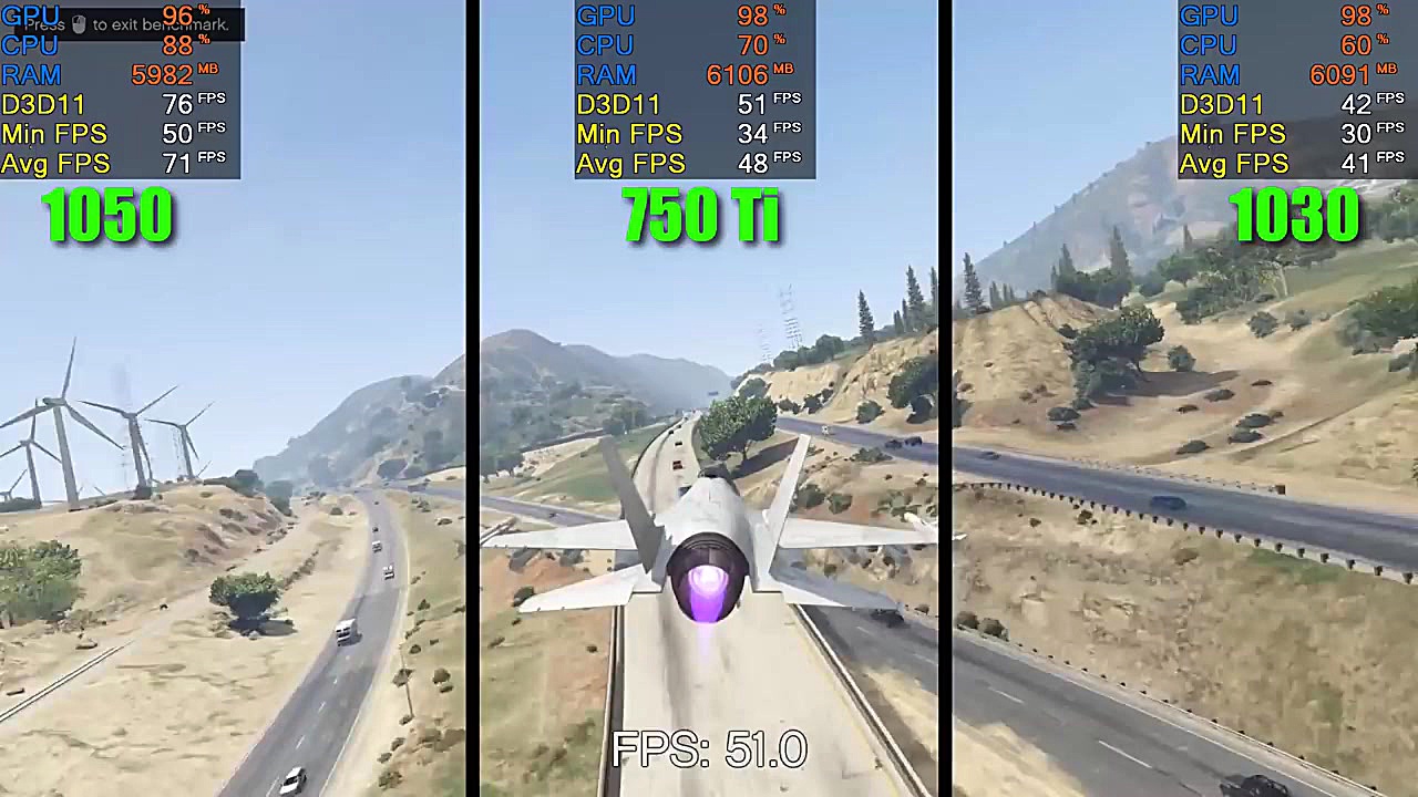 GTX 1050 vs GTX 750 Ti vs GT 1...