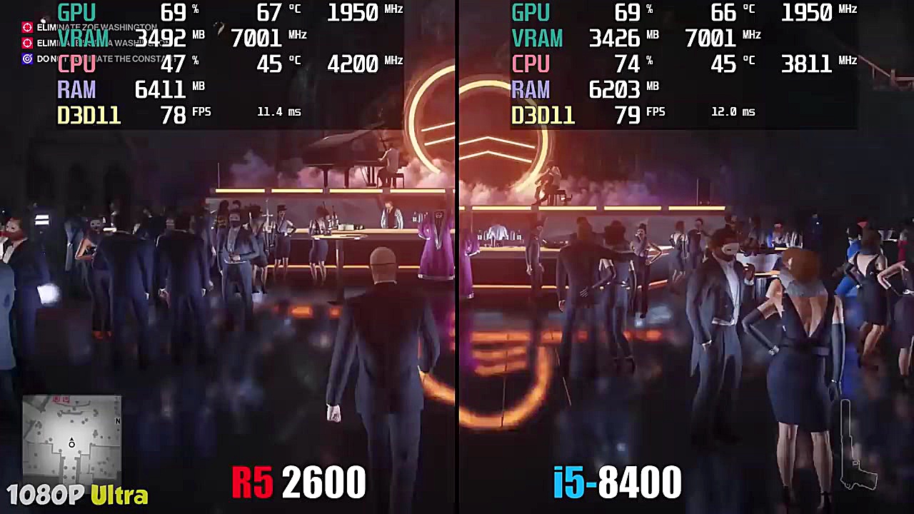 Ryzen 5 2600 vs i5 8400 (RTX 2...