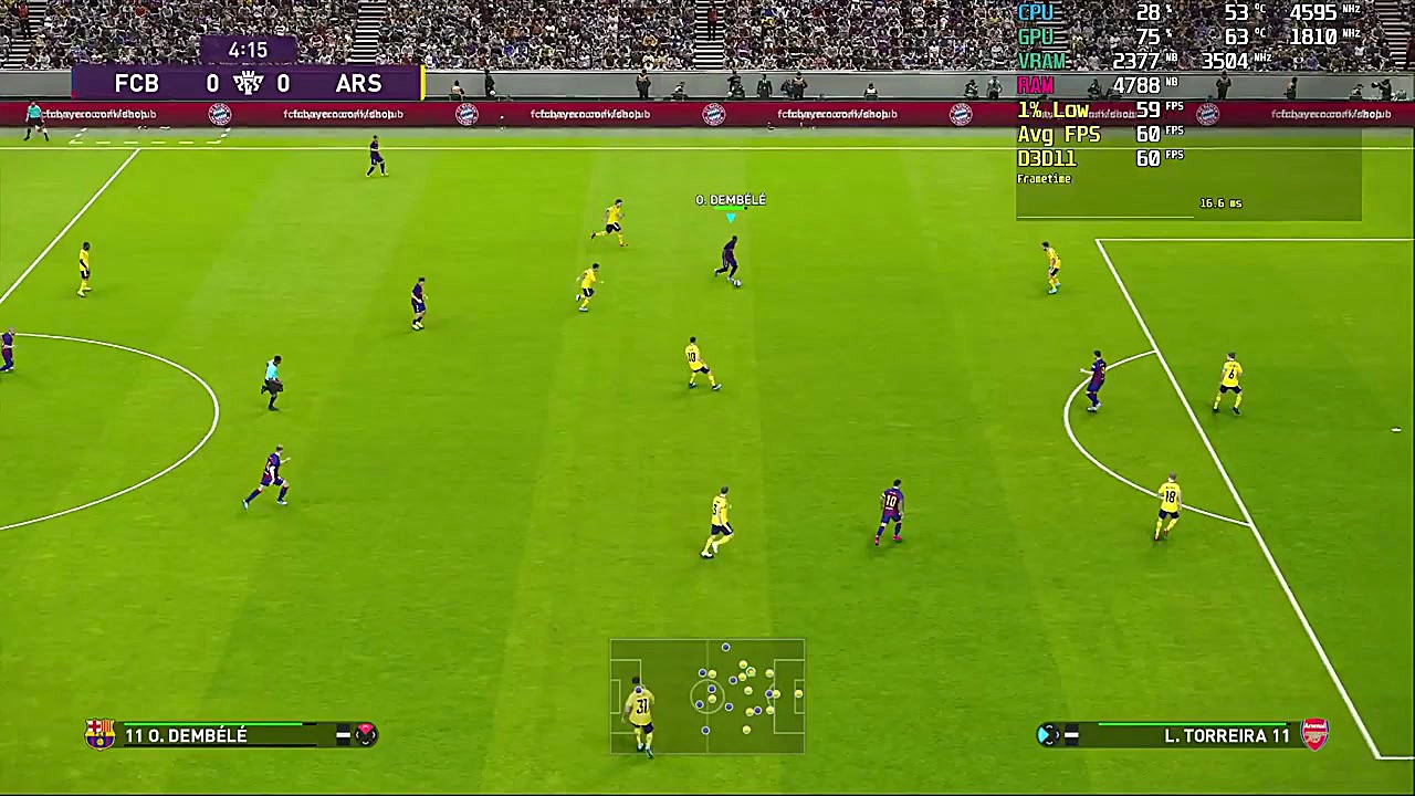 PES 2020 Demo, test with GTX 1...