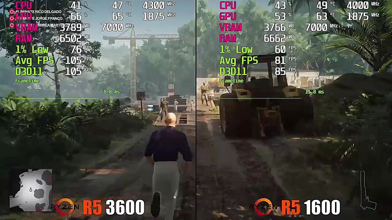 Ryzen 5 3600 vs Ryzen 5 1600