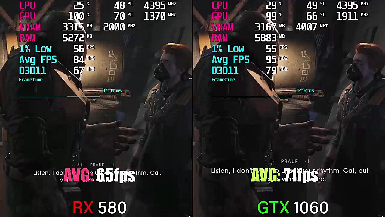 RX 580 vs. GTX 1060 | in 2020