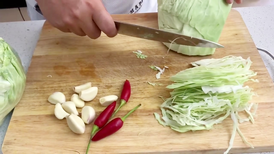 آموزش ترشی کلم سفید در پنج دقی...