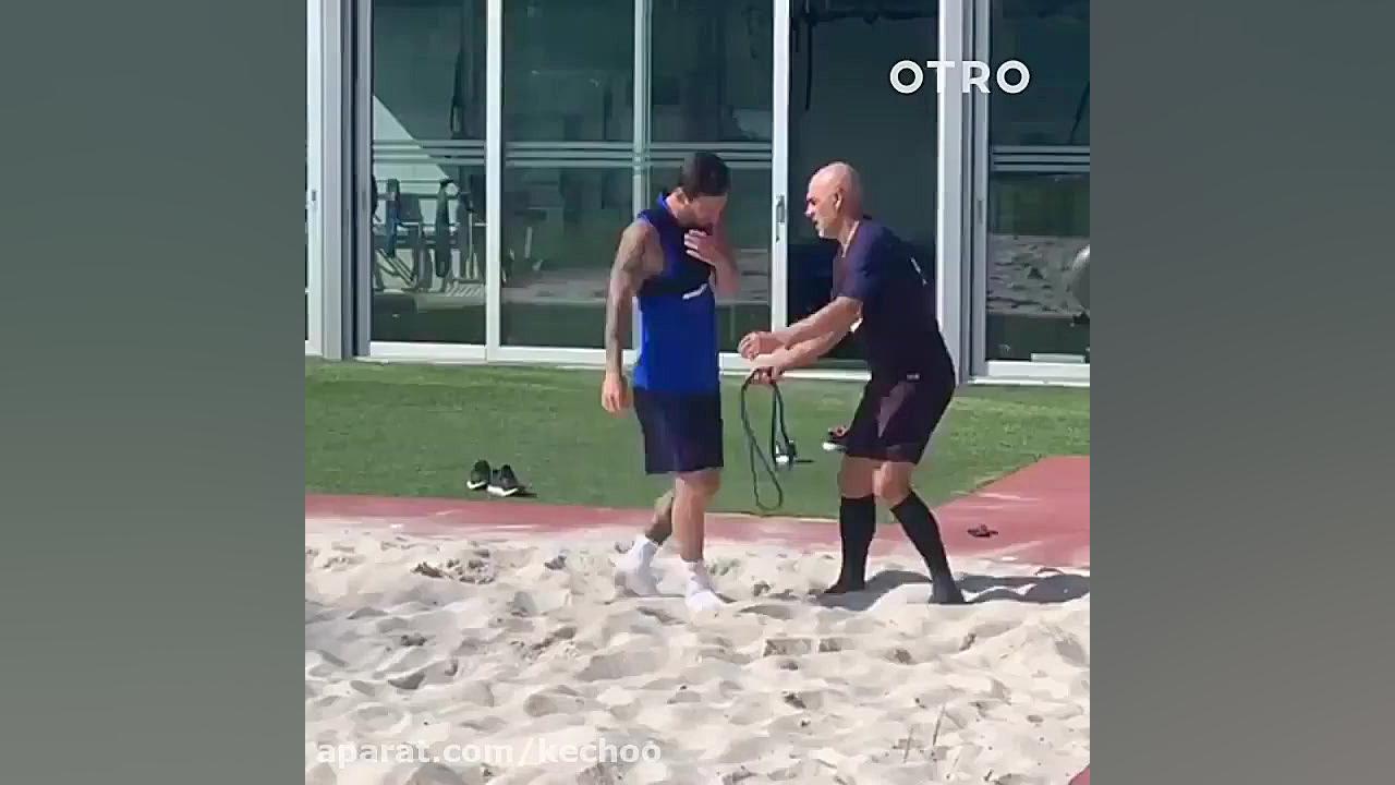 تمرینات سخت لیونل مسی ستاره با...