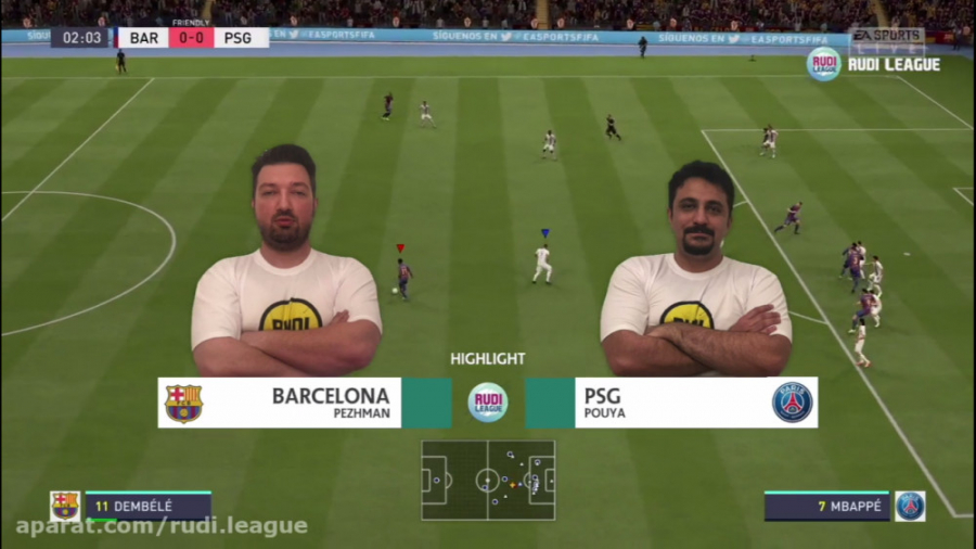 خلاصه بازی بارسلونا  پی اس جی...