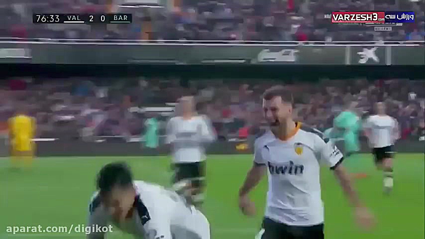 خلاصه بازی والنسیا 2  0 بارسلو...