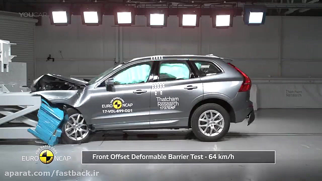 تست تصادف شاسی بلند ولوو