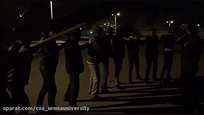 مراسم عزاداری و دسته روی به من...