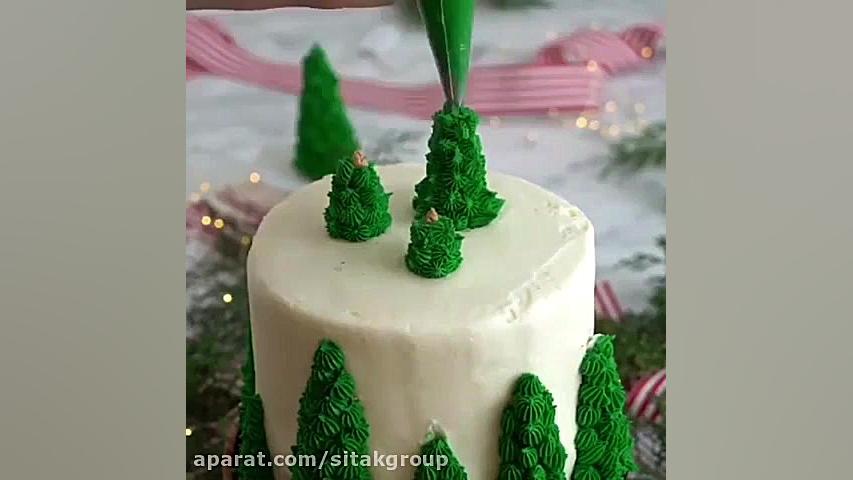 کیک درخت کریسمس ( شرکت سی تاک...