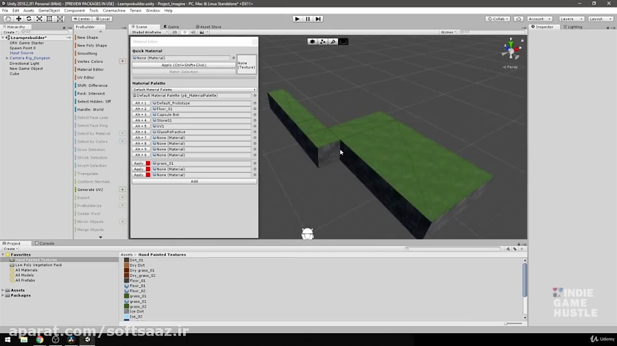 آموزش ابزارهای Probuilder در Unity 3D