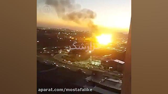 انفجار پمپ بنزین