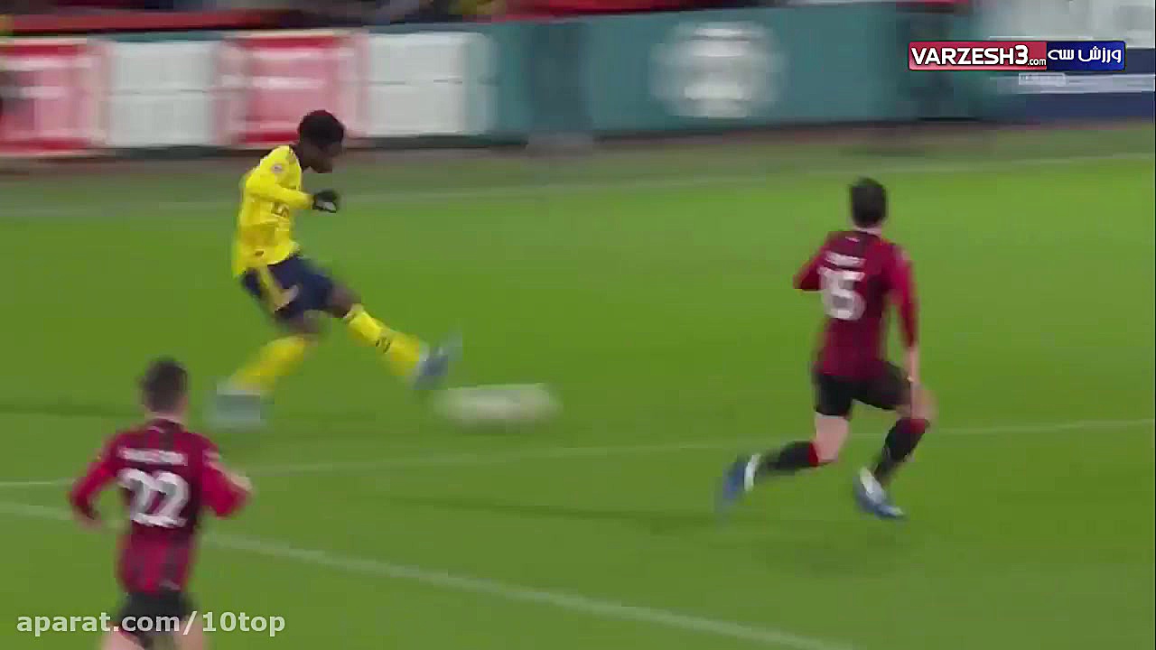 خلاصه بازی بورنموث 1  آرسنال 2