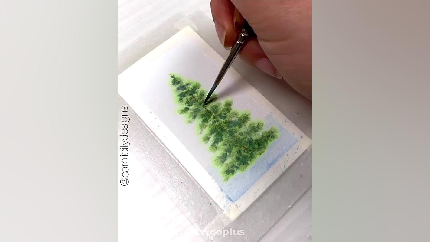 آموزش طراحی درخت کریسمس با آبر...