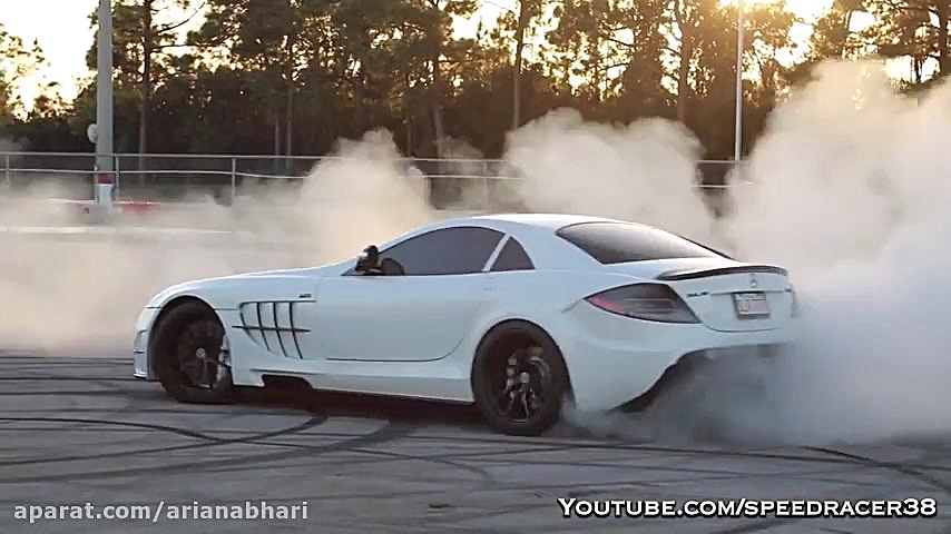 تست سرعت مرسدس بنز slr