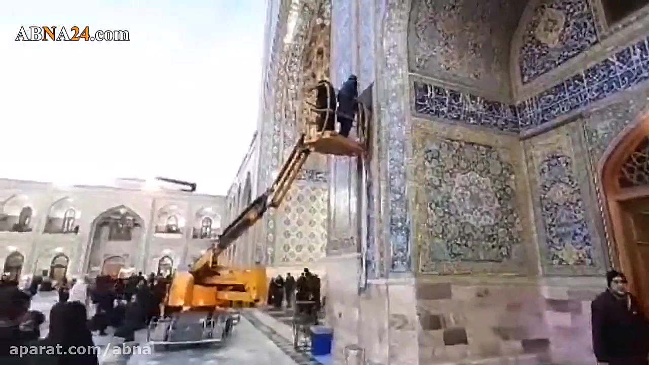 حرم مطهر رضوی در سوگ شهادت حضر...