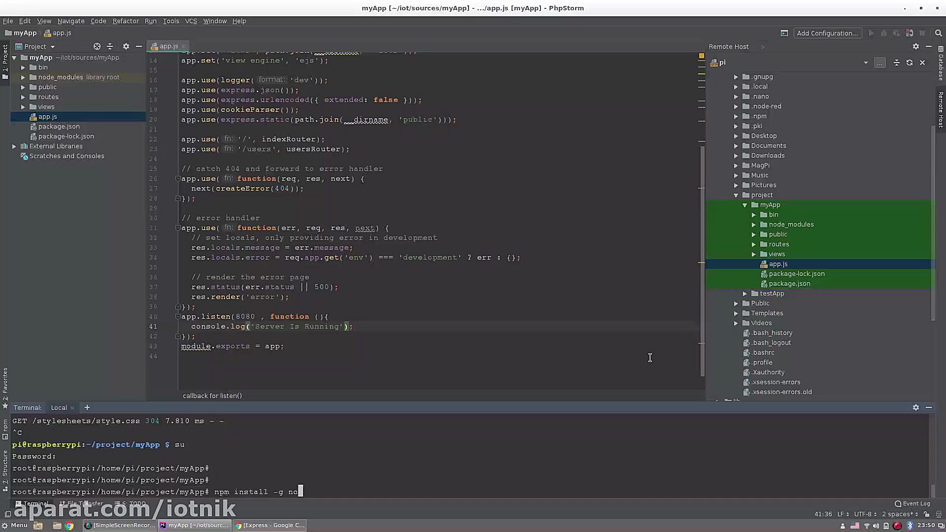 جلسه ششم آموزش رزپری پای و نود...