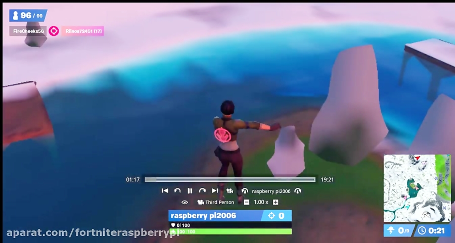 گیم پلی فورتنایت از خودم