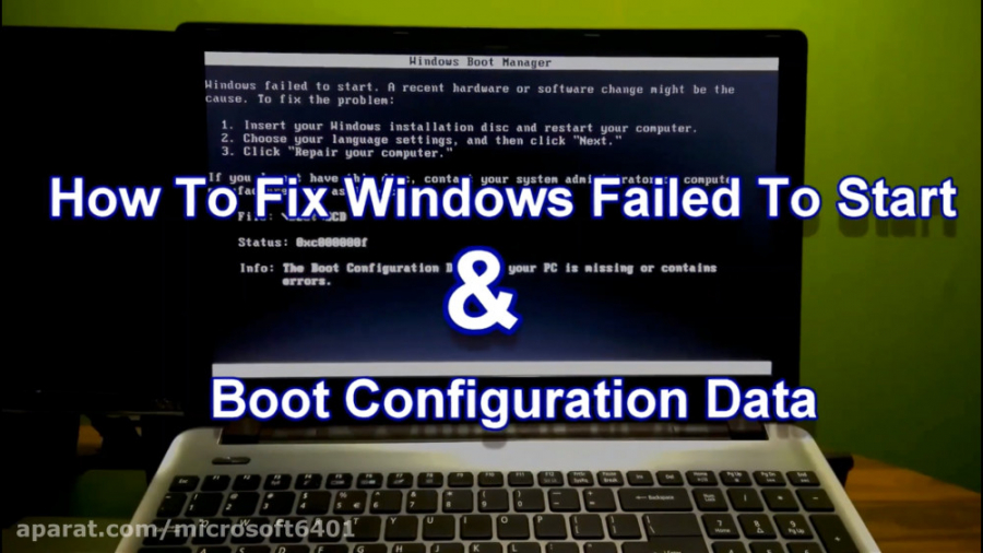 How To Fix Error Windows Failed To Start Missing Boot Configuration Data 1111