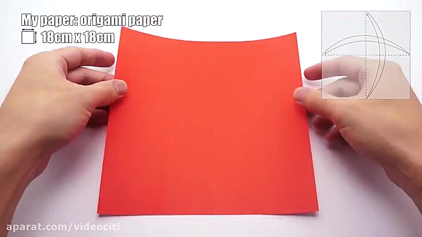 اوریگامی  آموزش  پاپانوئل کاغذ...
