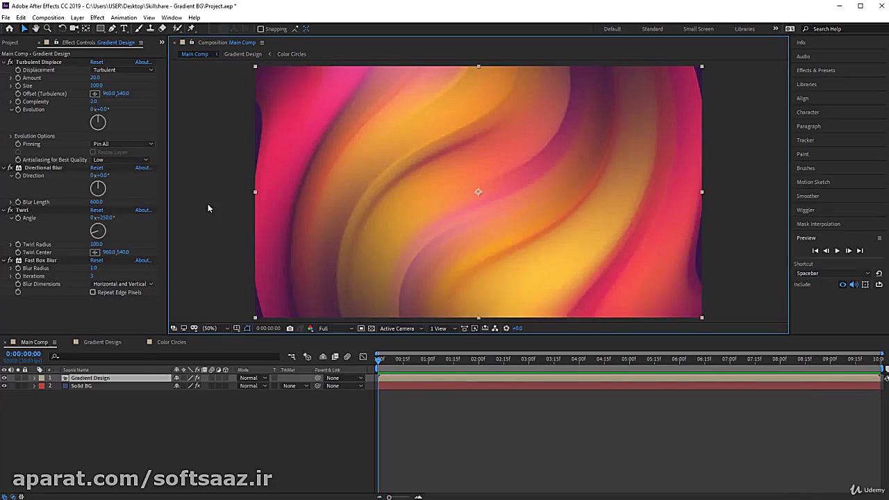 آموزش ایجاد انیمیشن های گرادیا...