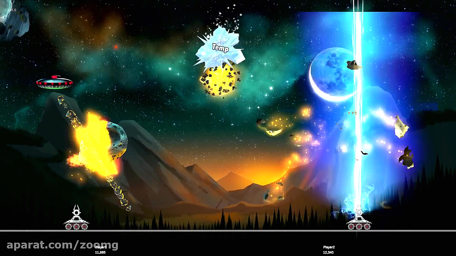 تریلر گیم پلی بازی Astrosmash...