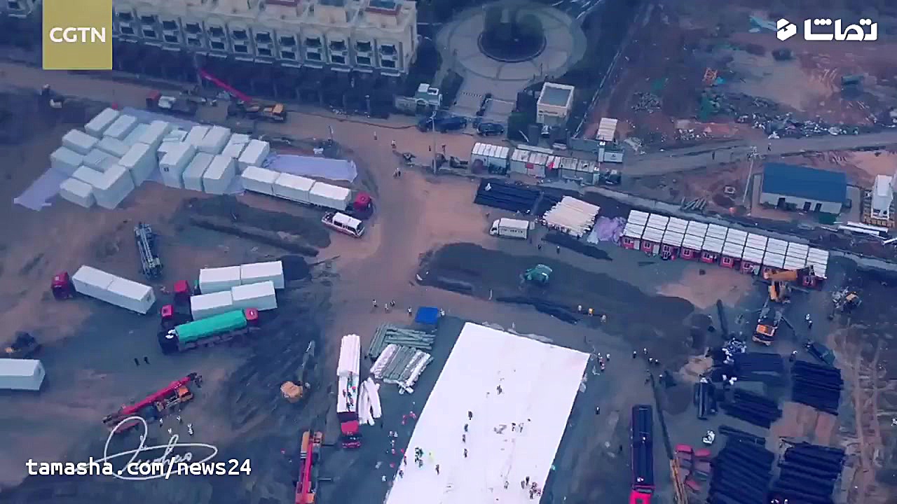 تایم لپس ساخت بیمارستان کرونا...