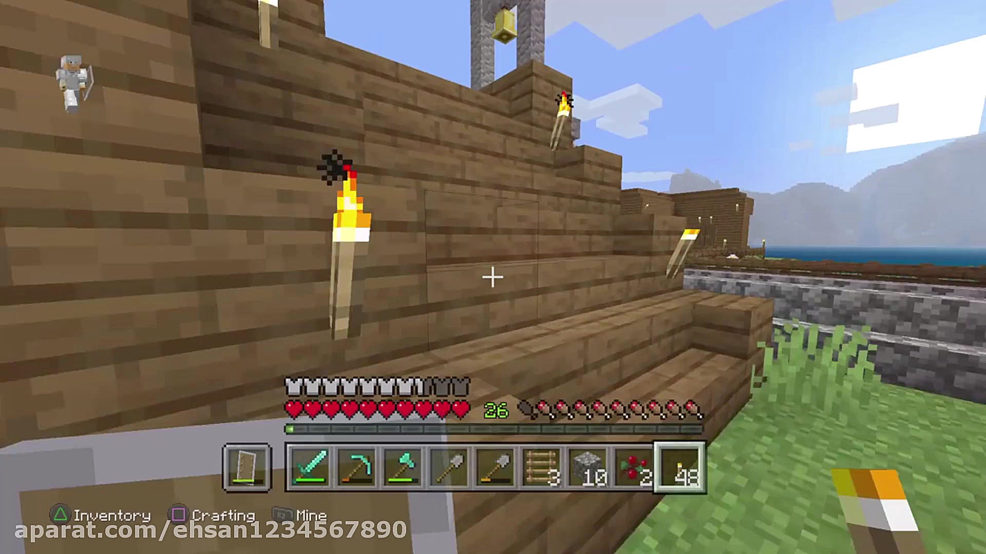 گیم پلی از بازی ماین کرافت سرو...