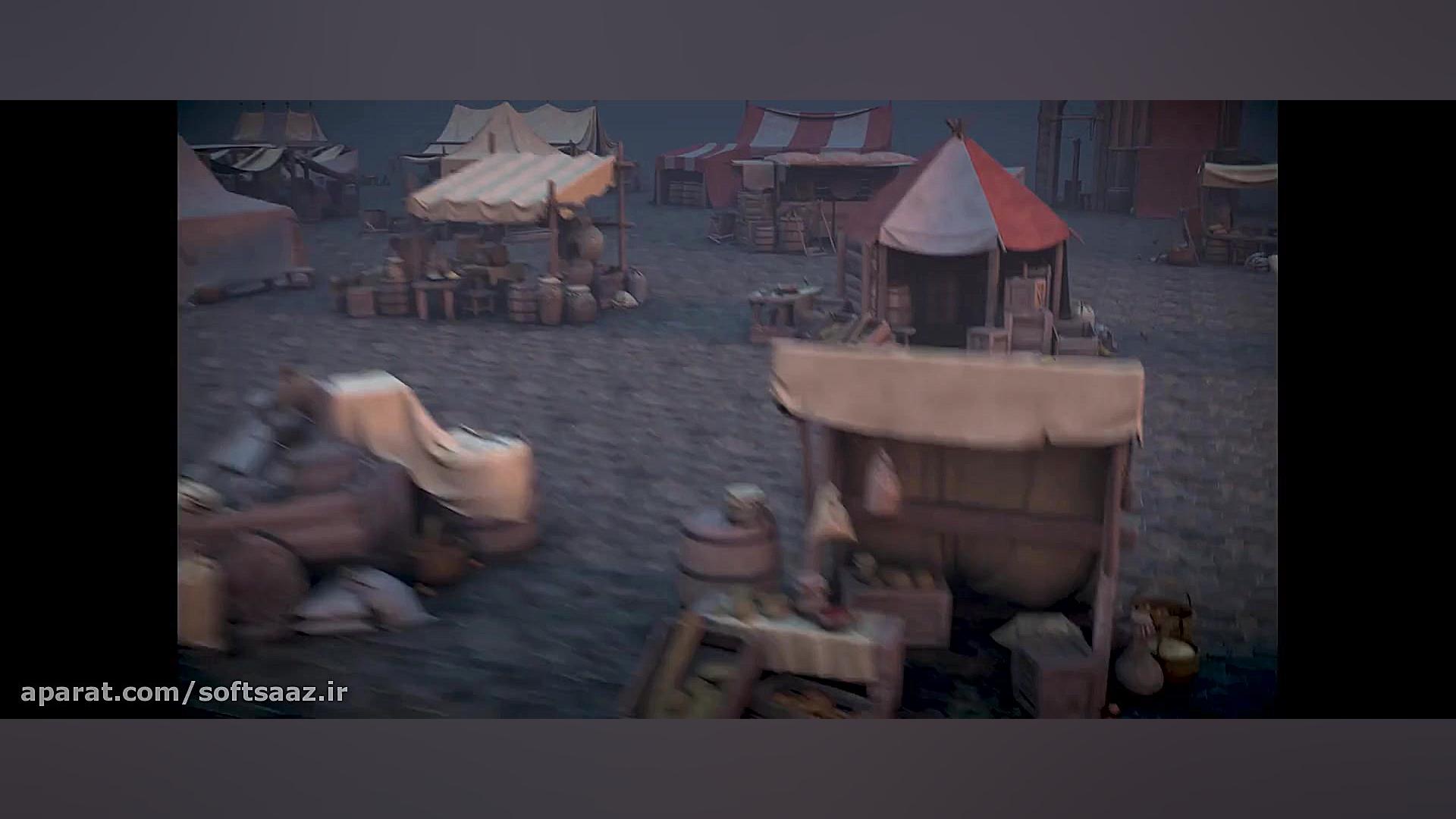 مدل سه بعدی بازار قرون وسطایی...